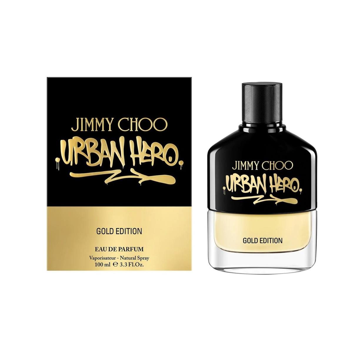 Jimmy Choo Urban Hero Gold Edition 3.3 oz Edp Spray Mens Cologne 100 ml