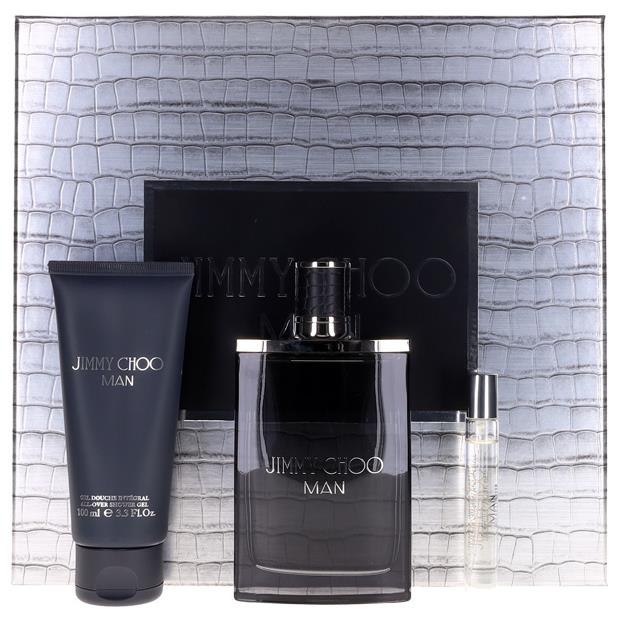 Man By Jimmy Choo For Men Set: Edt+edt+shower Gel 3.3+0.25+3.3 oz