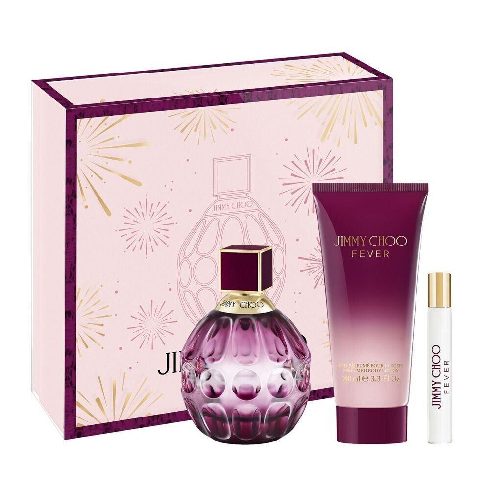 Jimmy Choo Fever 3PC Women Gift Set - 3.4OZ Edp + 3.4OZ Body Lotion + 0.25OZ Edp