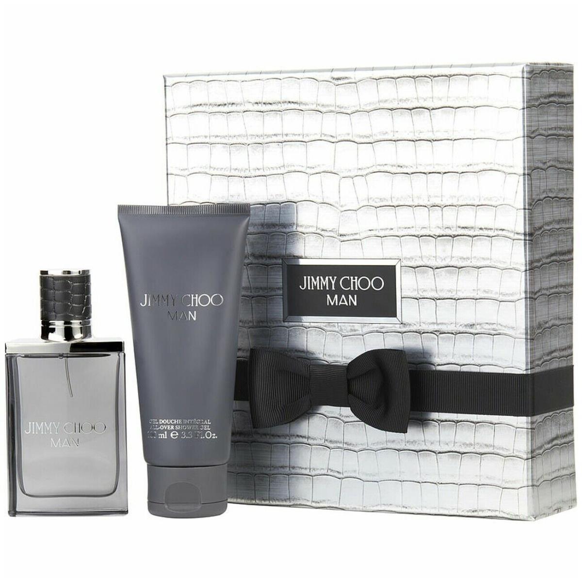 Jimmy Choo Man For Men Eau de Toilette Spray 1.7 oz + Gel 3.4 oz - Gift Set