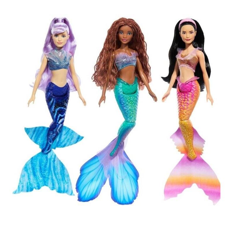 Disney The Little Mermaid Ariel Doll 3 Sisters Fashion Doll Mattel Disney Bundle