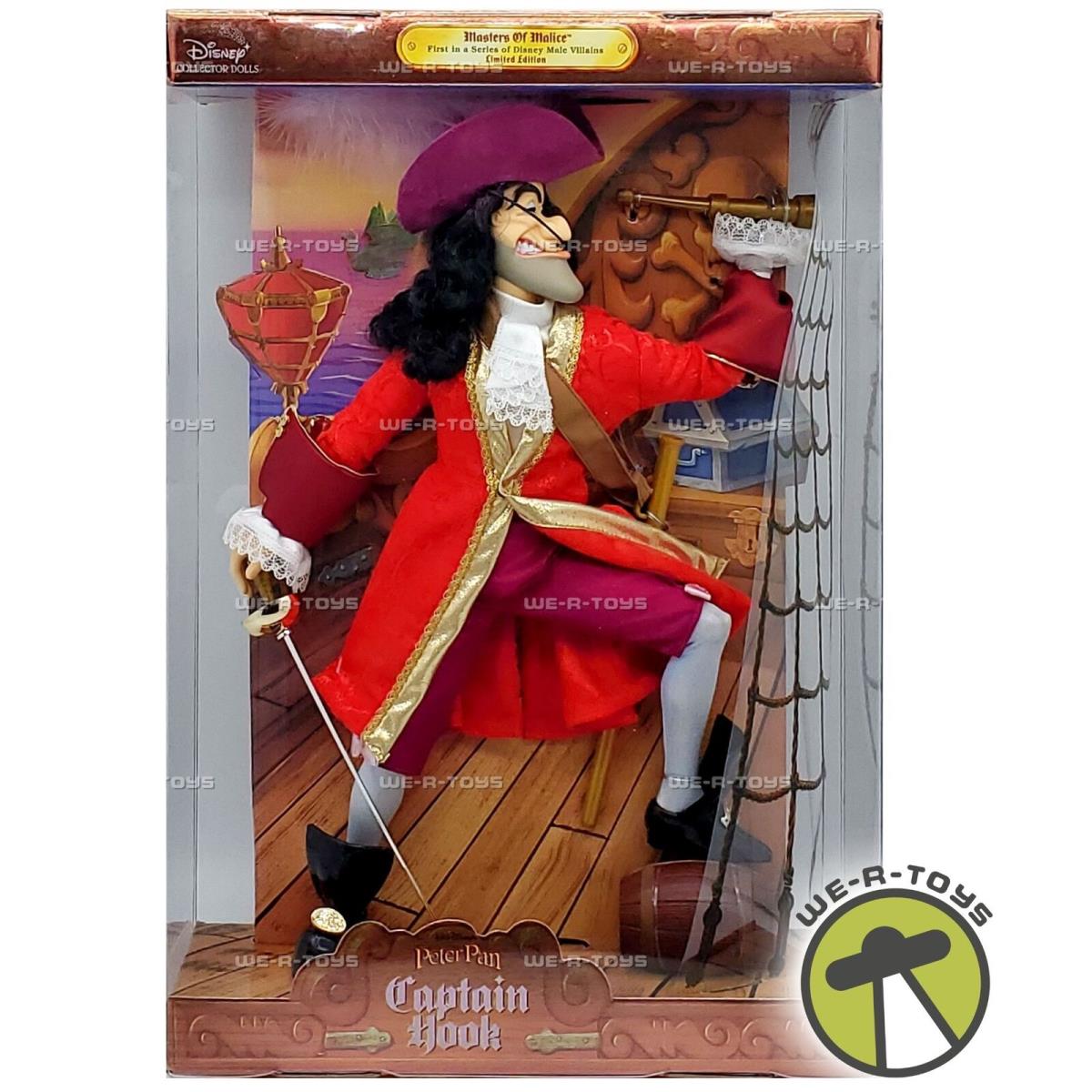 Disney`s Captain Hook Masters of Malice Doll 1999 Mattel 20954