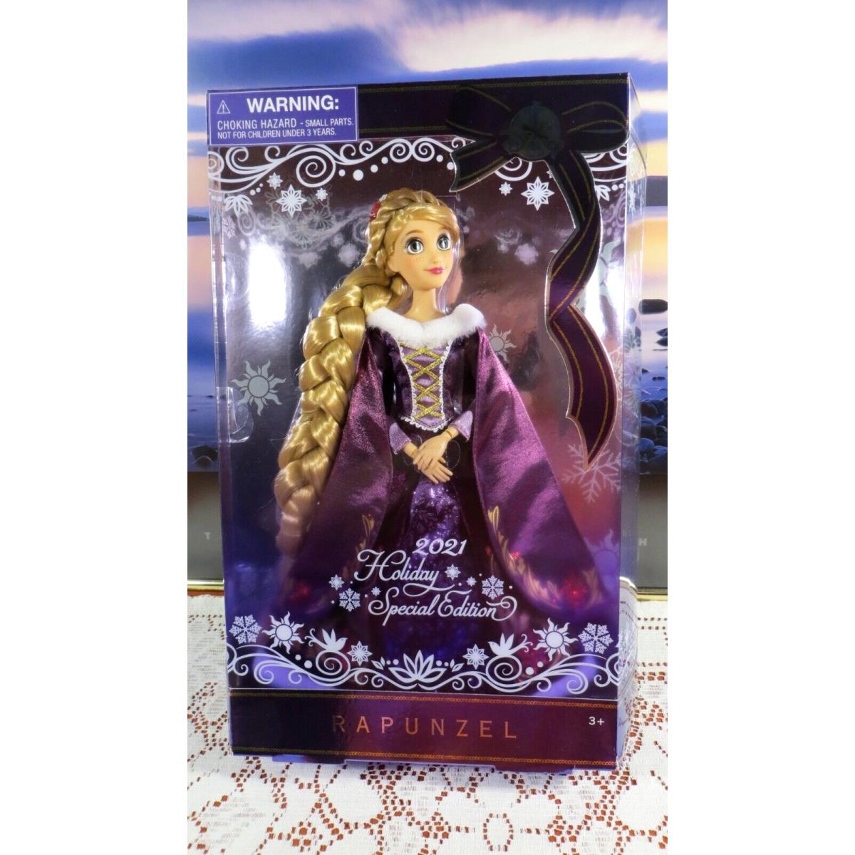 Disney Rapunzel 2021 Holiday Special Ed. Doll 11.5 Inspired BY Tangled -nib