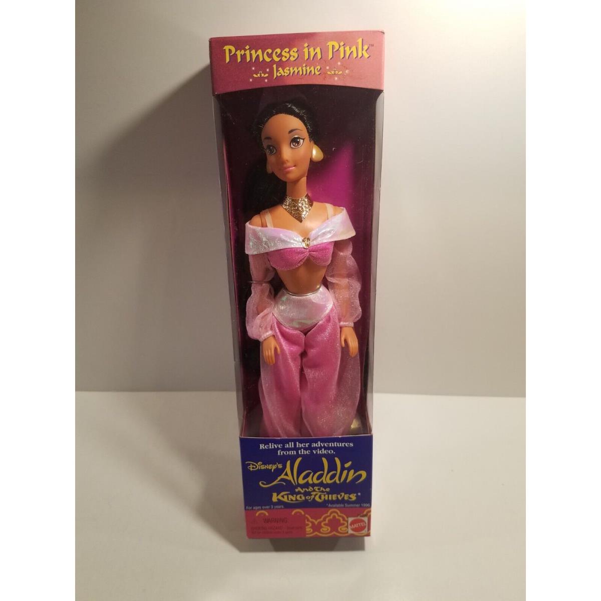 Mattel Disney Aladdin The King of Thieves Jasmine Princess in Pink Doll 16200