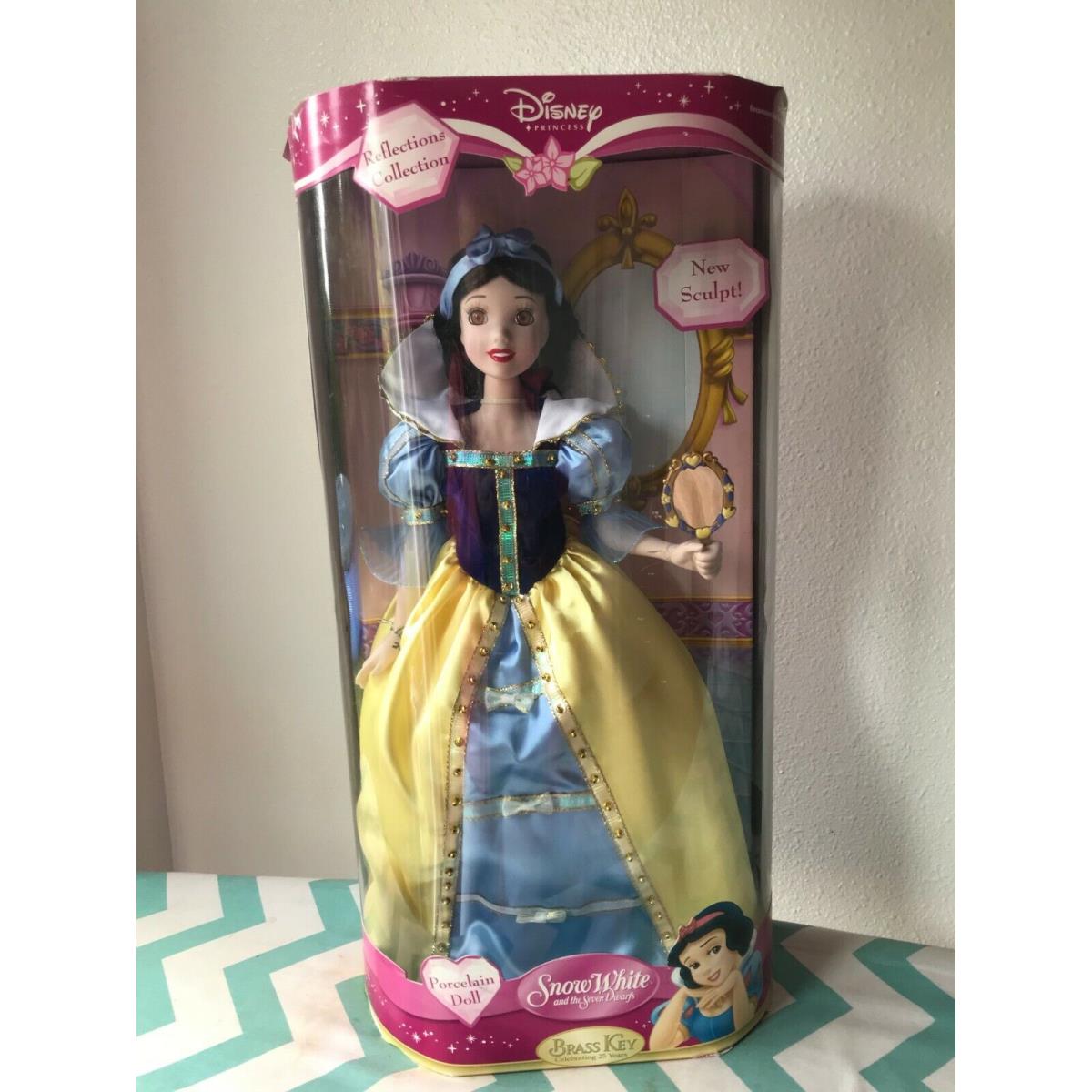 Disney Princess Snow White Porcelain Doll Reflections Collection Brass Key