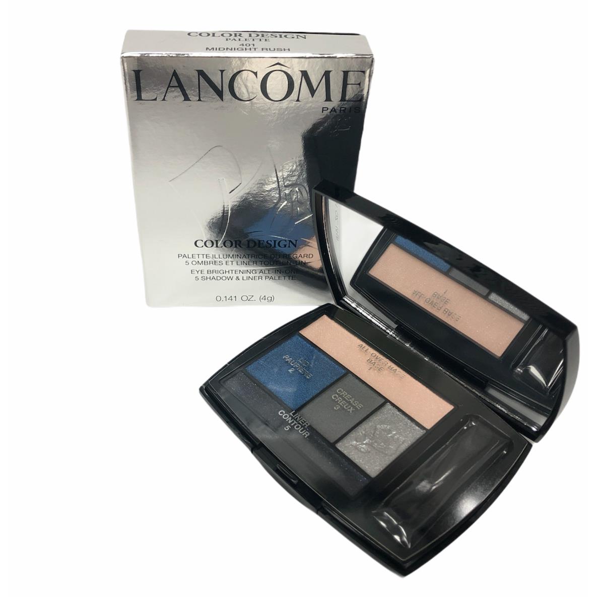 Lancome Color Design Eye Brightening 5 Shadow/liner Palette 0.141Oz/4g You Pick 401 Midnight Rush