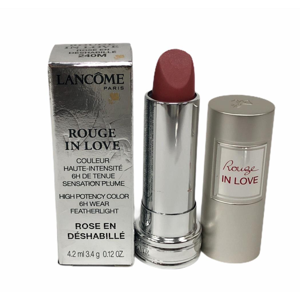 Lancome Rouge In Love High Potency Lipstick 3.4g/0.12Oz You Pick 240M Rose En Deshabille