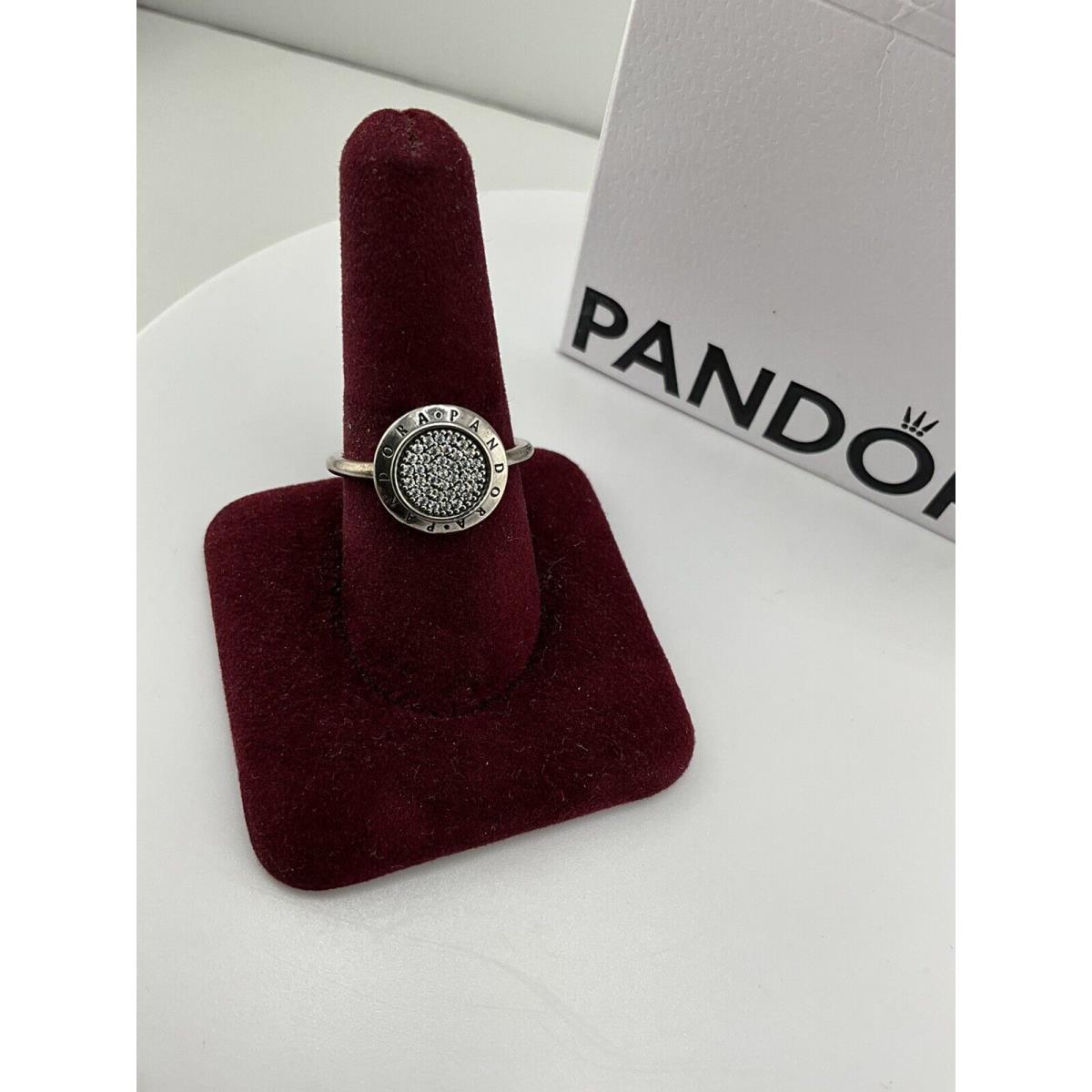 Pandora Signature Ring 190912CZ Multiple Sizes Silver