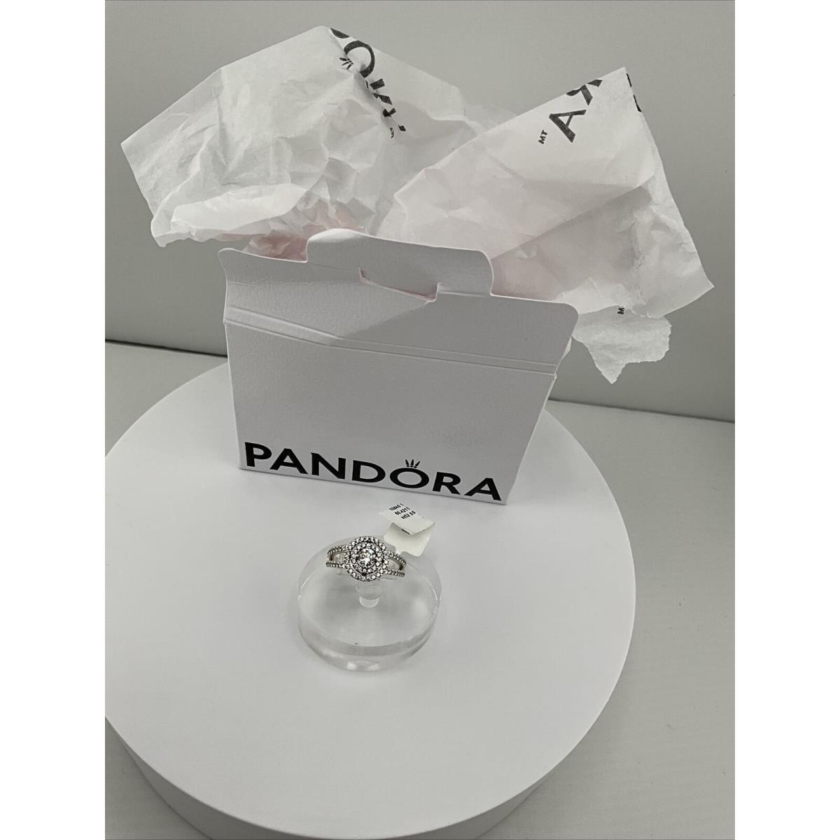 Pandora Sparkling Double Halo Ring 199408C01