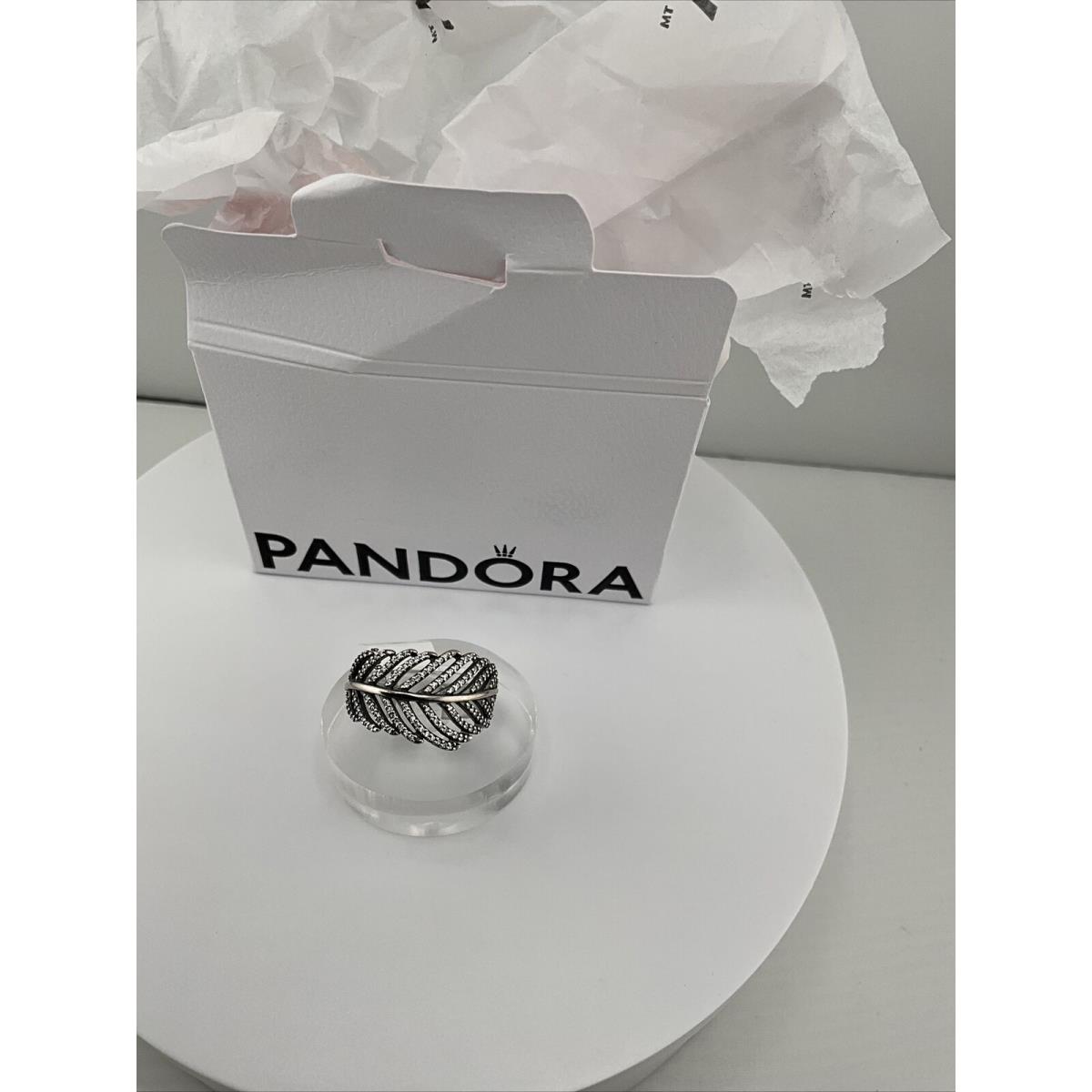 Pandora Light as a Feather Ring 190886CZ