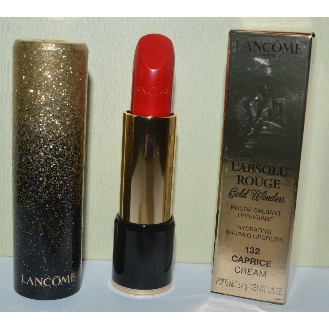 Lancome Caprice 132 Cream L`absolu Rouge Golden Wonders Lip Color Full Size