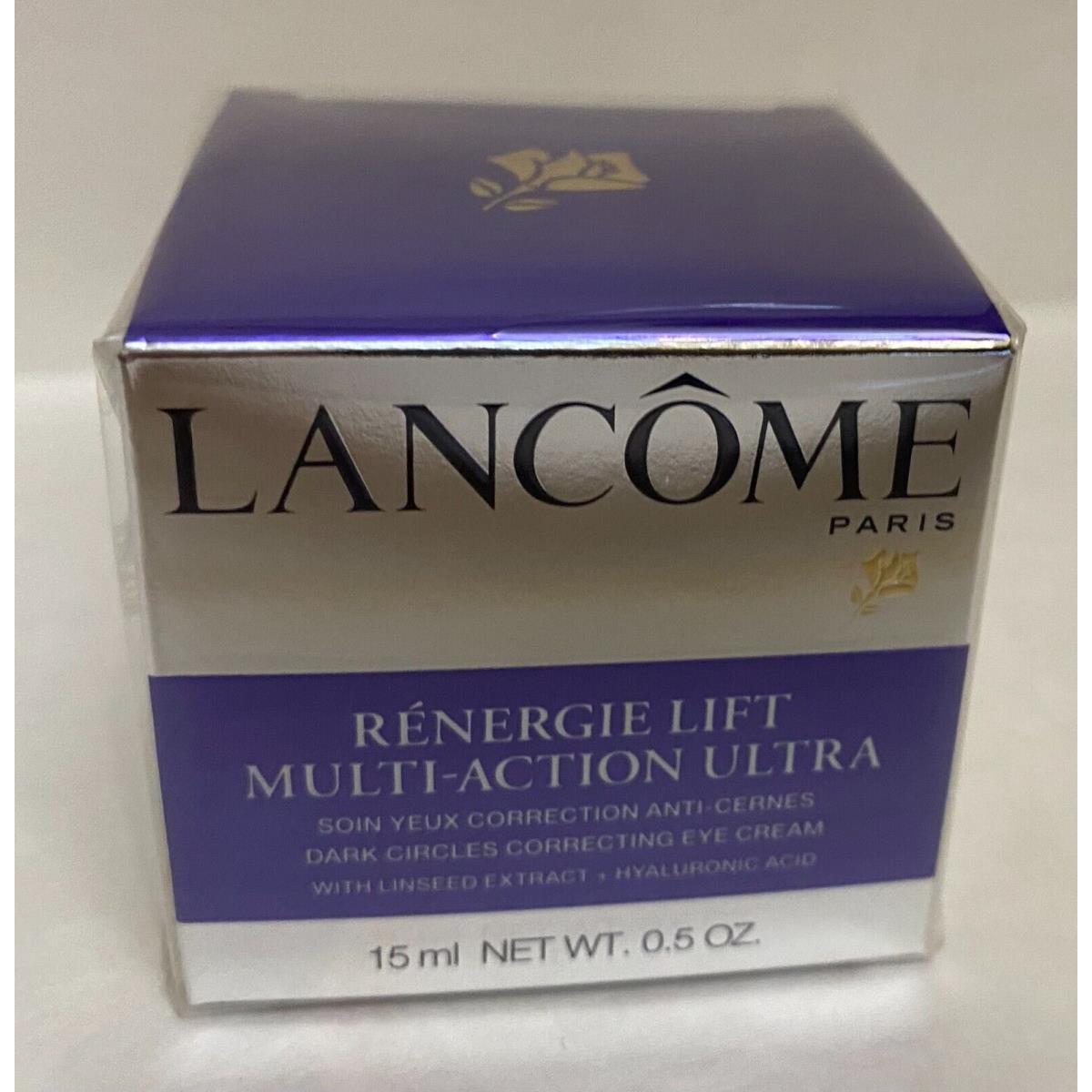 Lancome Renergie Lift Multi Action Ultra Eye Cream Full Size 0.5 oz/15 g