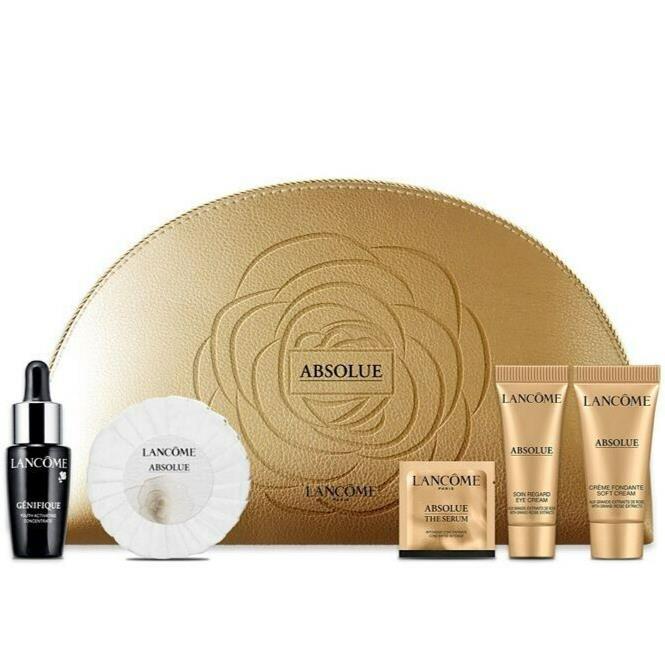 Lancome 8p Absolue Gift Eye Soft Cream Deluxe Soap Genifique Serum Renergie Soap