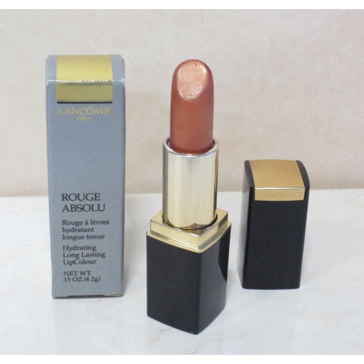 Lancome Rouge Absolu Hydrating Long Lasting Lip Color Brun Moderne 0.15 OZ Boxed