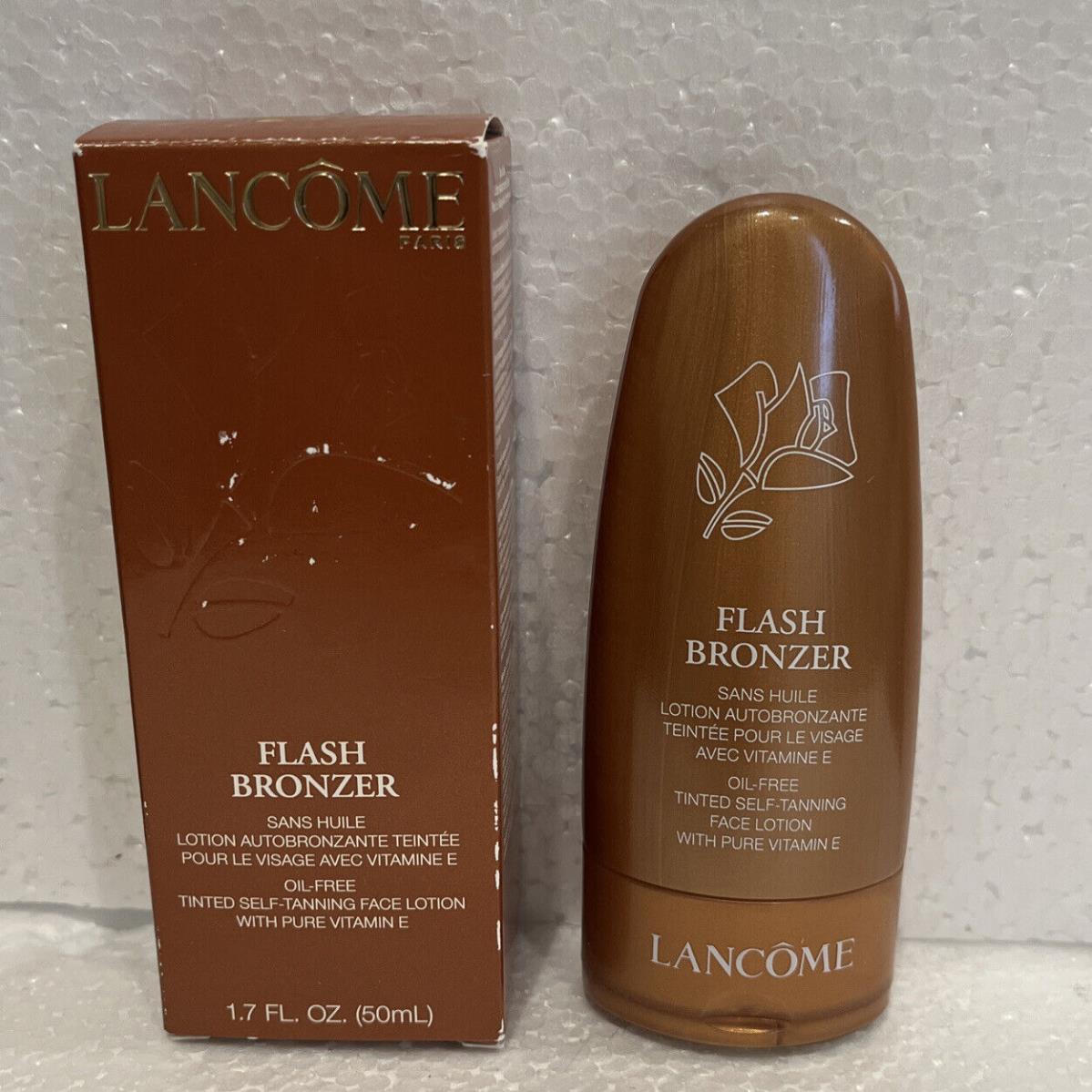 Lancome Flash Bronzer Self Tanning Face Lotion Express Application 1.7oz 50ml