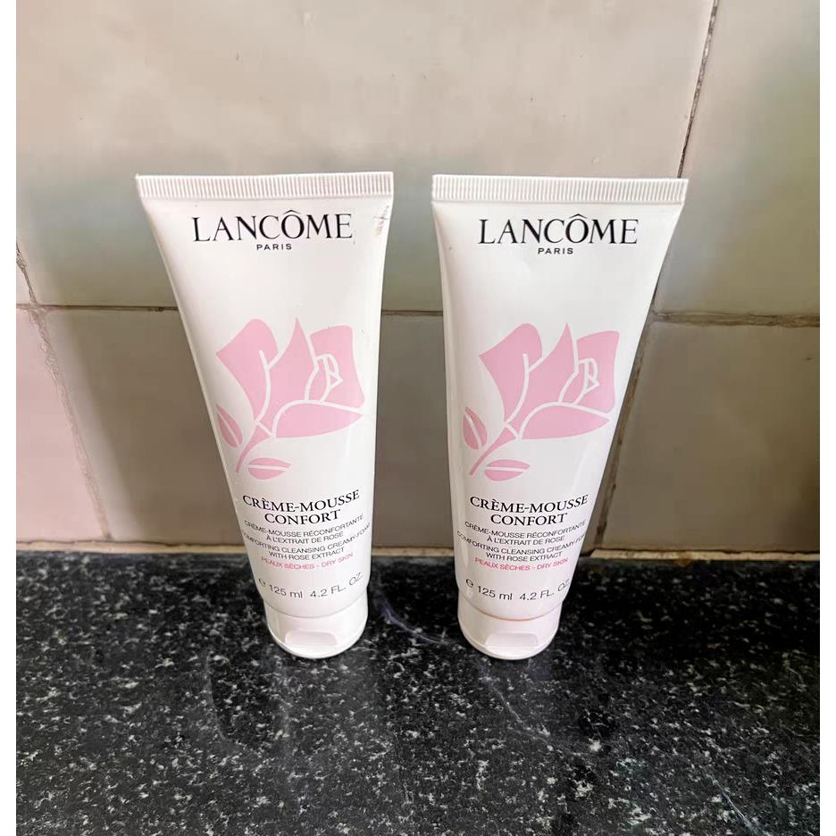 2X Lancome Creme Mousse Confort Creamy Foaming Cleanser 4.2 oz/125 ml