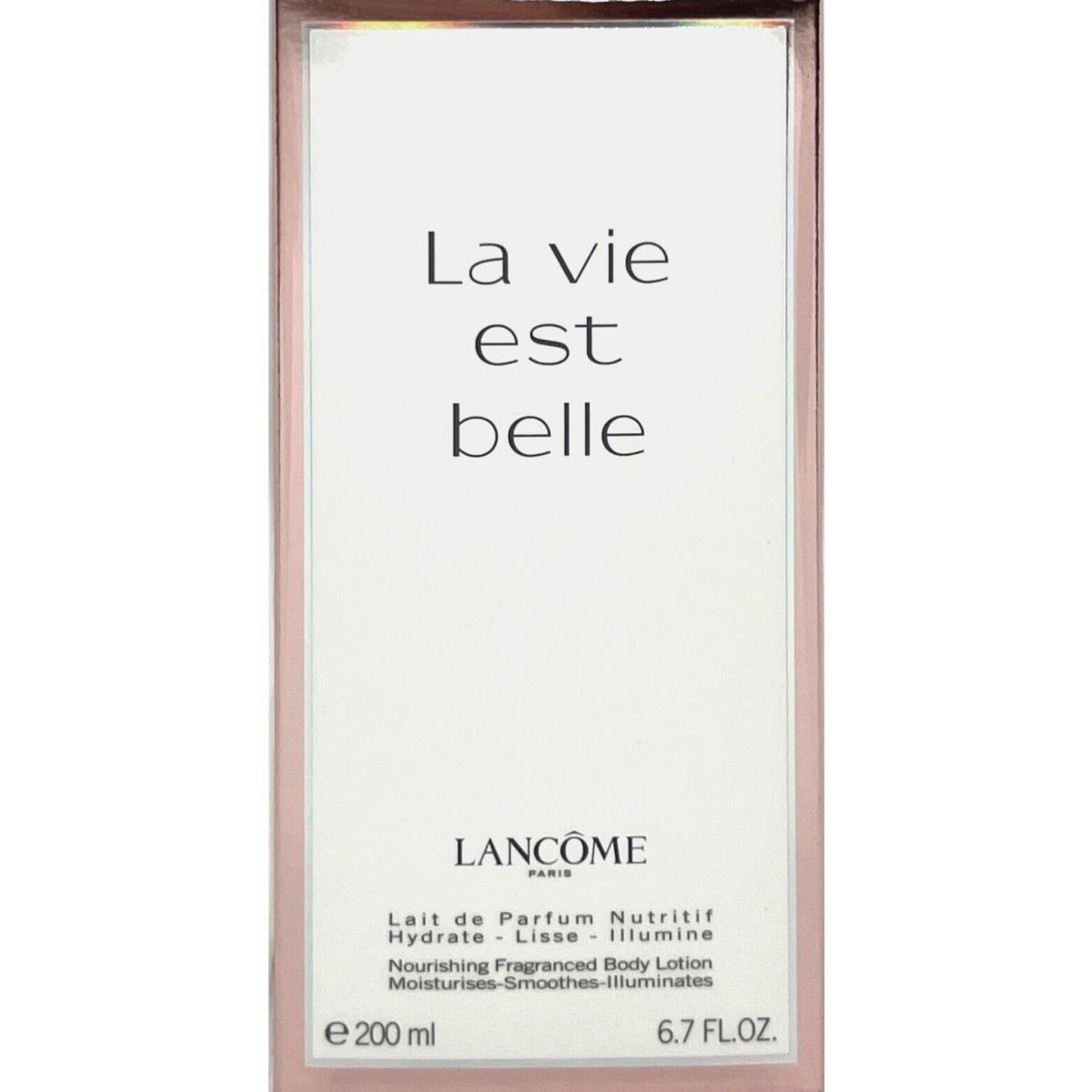 Lancome LA Vie Est Belle Perfumed Body Lotion For Women 6.7 Oz / 200 ml