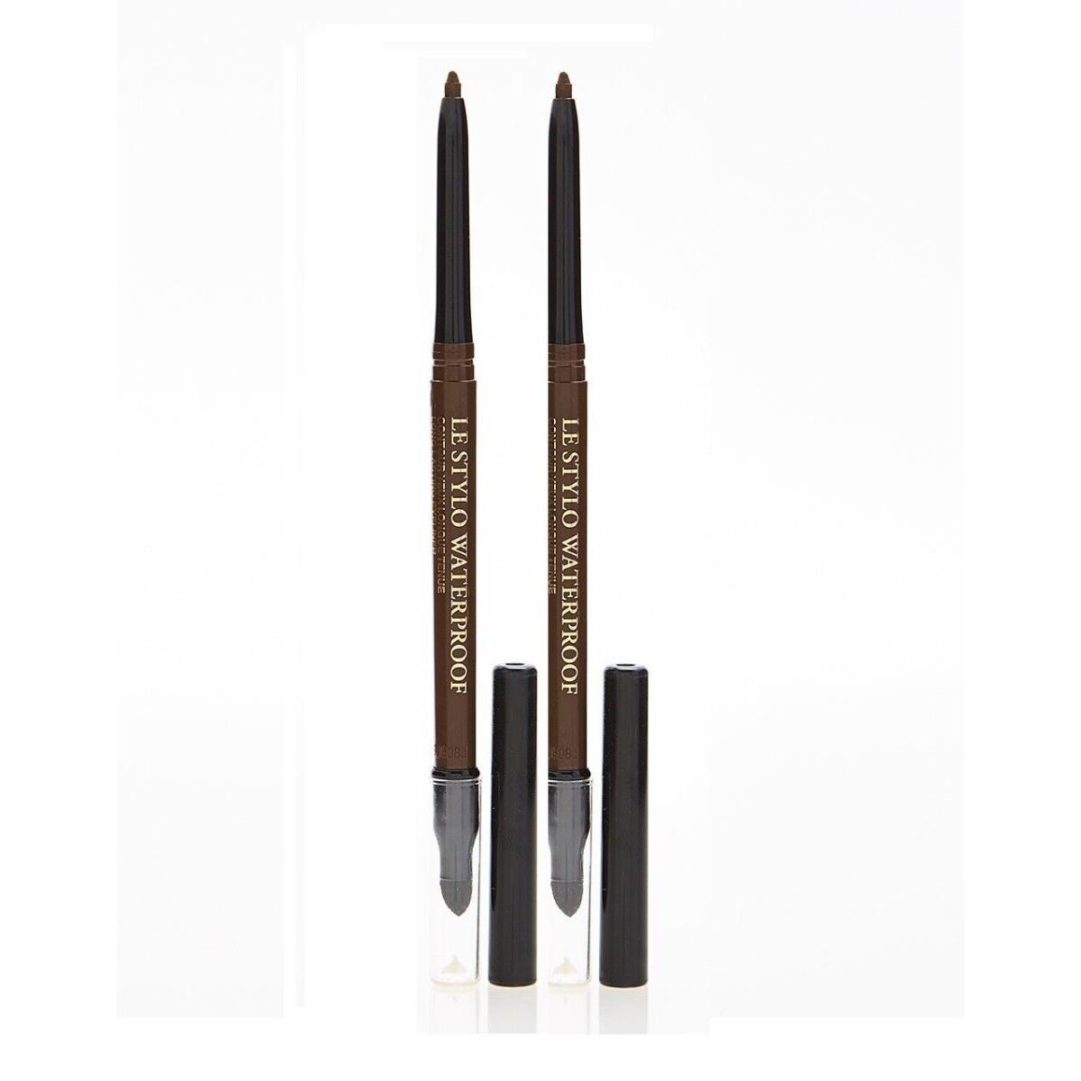 Lancome LE Stylo Waterproof Long Lasting Eyeliner Cafe Noir Lot OF 2 Nwob