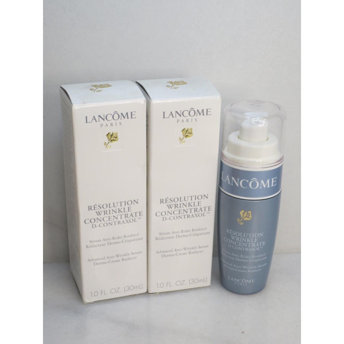 Lancome Resolution Wrinkle Concentrate D-contraxol 1 OZ Boxed Lot OF 2