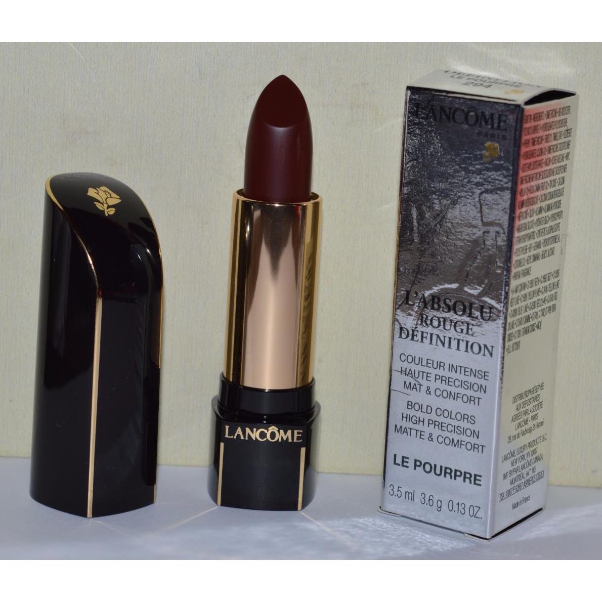 Lancome Le Pourpre 294 L`absolu Rouge Definition Lipstick Limited Edition