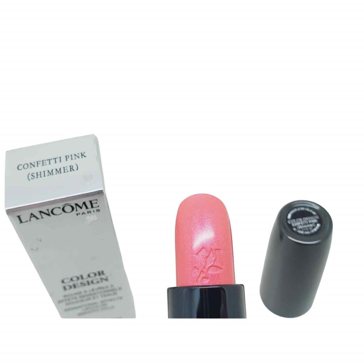Lancome Lanc me Color Design Lipstick Confetti Pink Shimmer