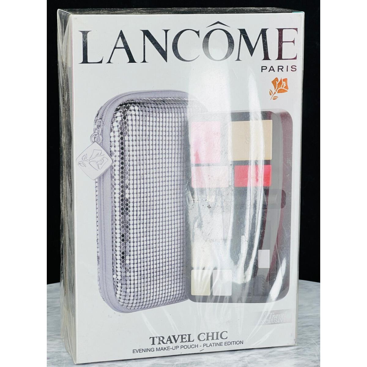 Lancome Travel Chic Evening Makeup Pouch Platine Edition Travel Exclusive