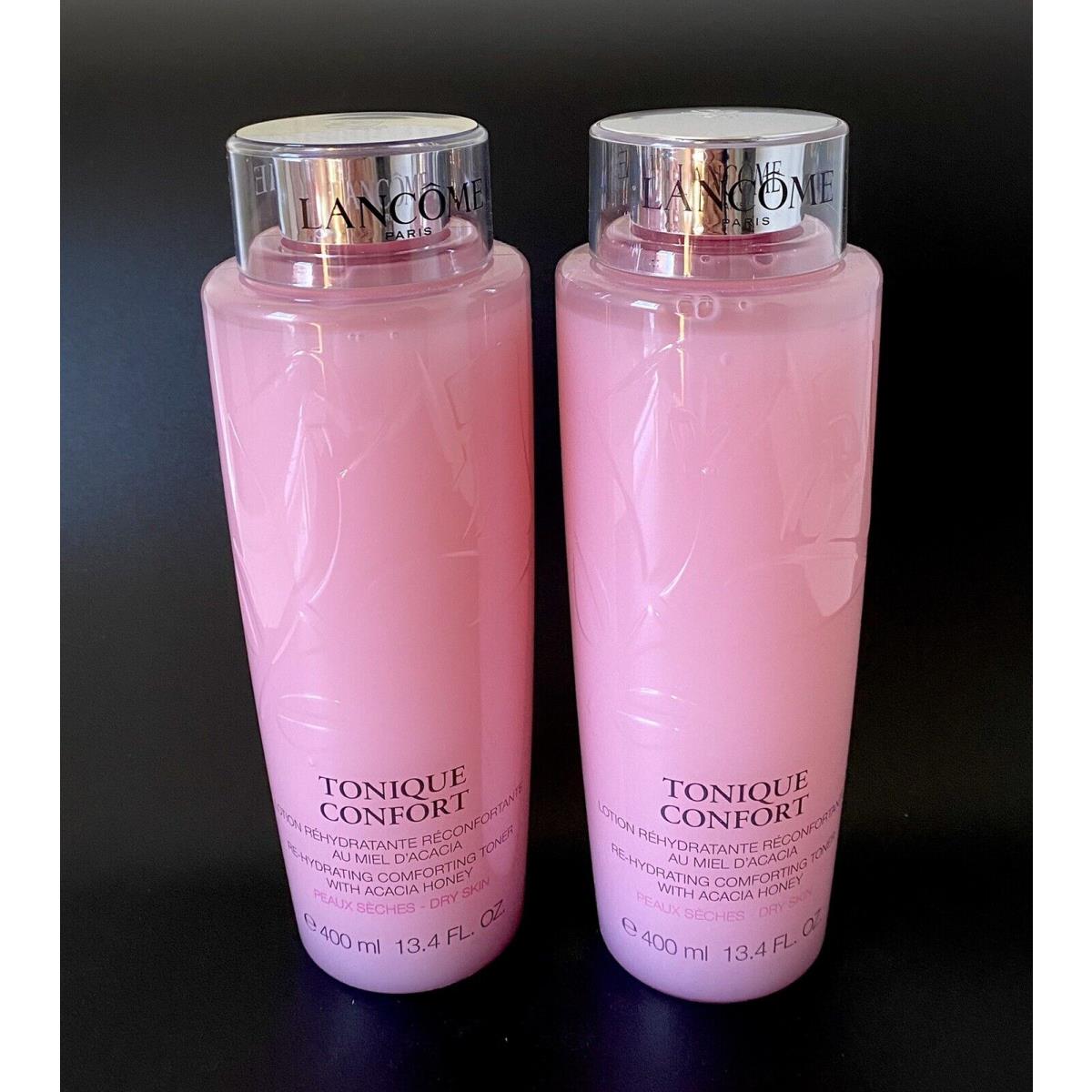 Lot X2 Lancome Tonique Confort Re-hydrating Comforting Toner 400ml Ea