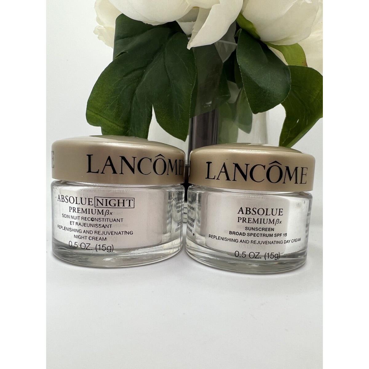 Lancome Absolue Premium Bx Replenishing Day Cream Night Cream 0.5 oz Exp02/23