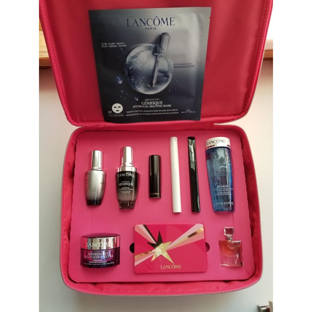 Lancome Gift Box 9 Full-size Favorites in Zippered Case