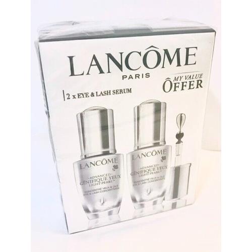 2 X Lancome Advanced Genifique Yeux Light-pearl Youth Activating Eye Lash Serum