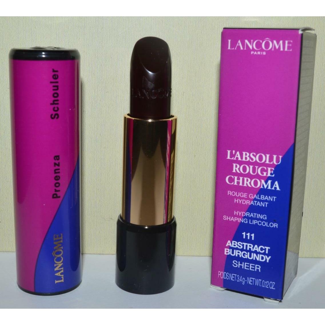 Lancome Abstract Burgundy 111 L`absolu Rouge Chroma Lip Color Limited