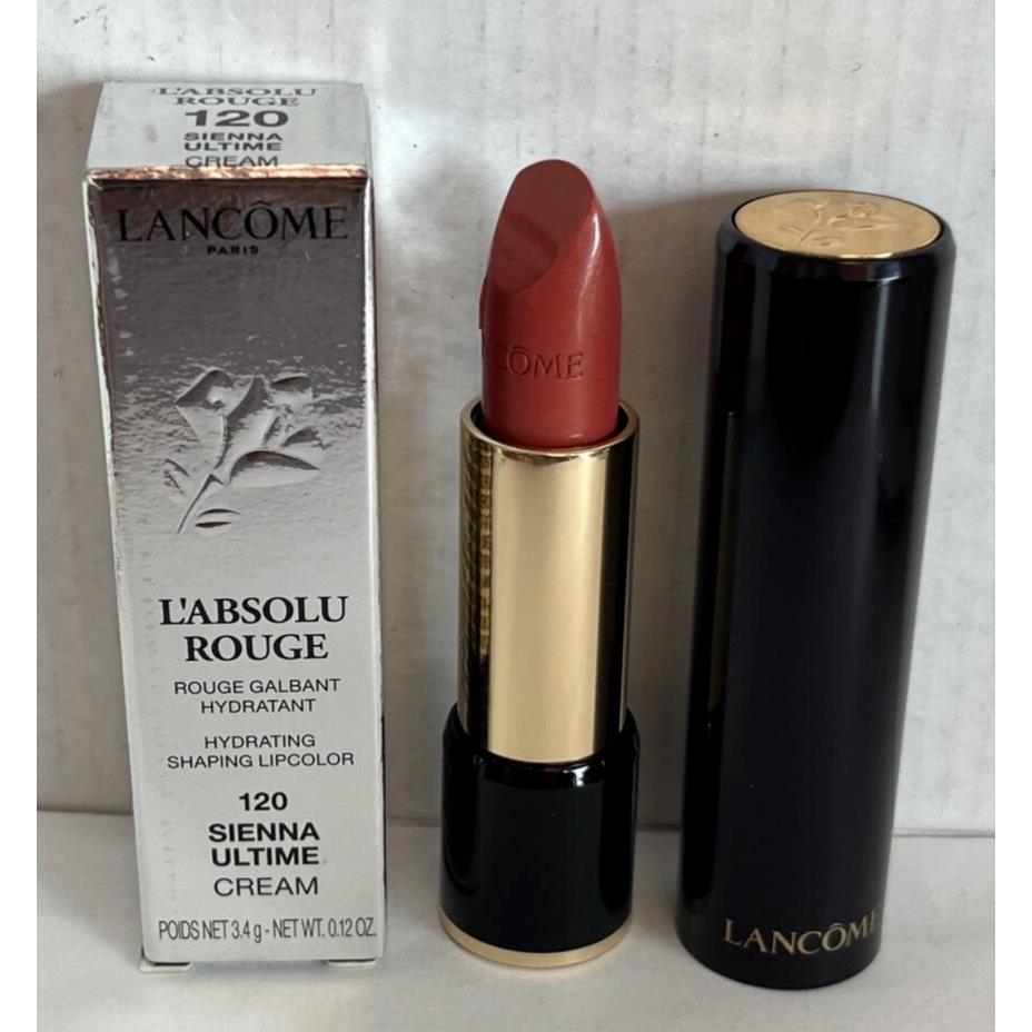 Lancome Lacome L`absolu Rouge Hydrating Shaping Lip Color 120 Sienna Ultime Cream 3.4g