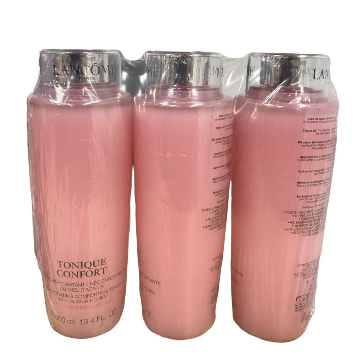 Lancome Tonique Confort Toner For Dry Skin 400mL/13.4oz Lot Of 3