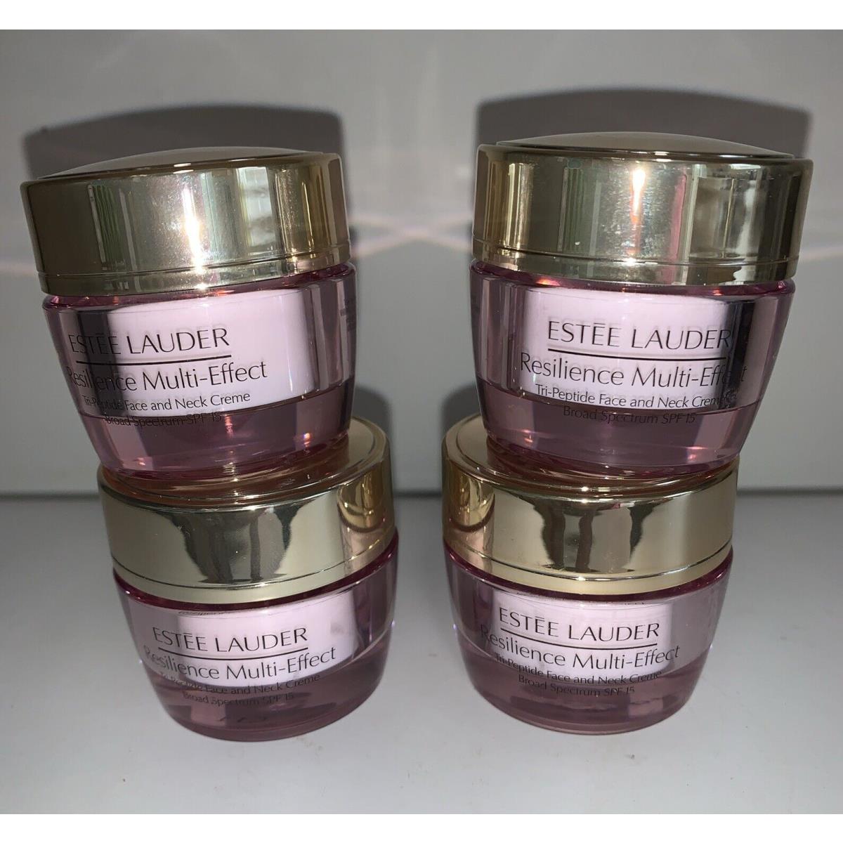 Lot 4 Estee Lauder Resilience Multi Effect Tri Peptide Face and Neck Creme 15ml