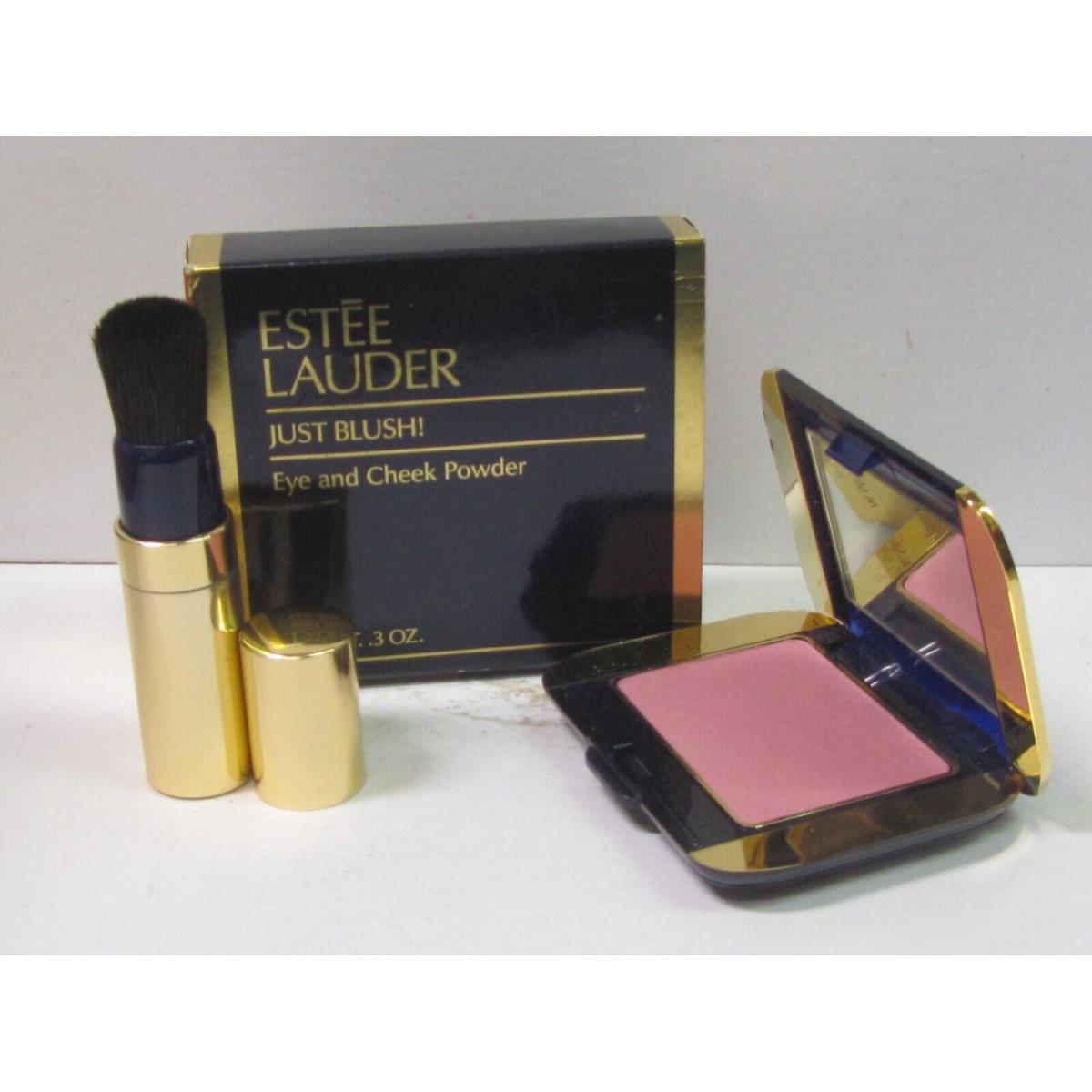 Estee Lauder Just Blush Eye and Cheek Powder Rose Tutu-09 W with Automatic Brush