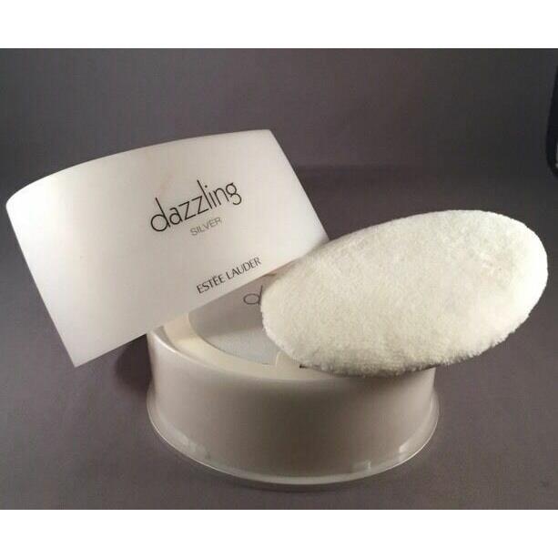 Estee Lauder Dazzling Silver Body Powder - 3.5oz/100g - Nwob