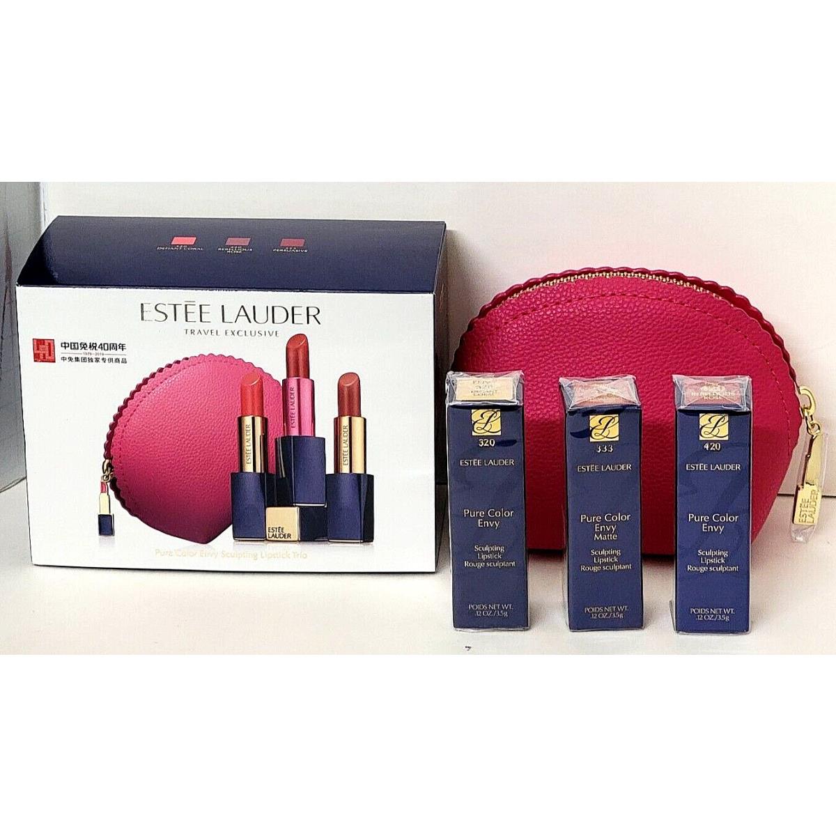 Estee Lauder Travel Exclusive Pure Color Envy Sculpting Lipstick Trio