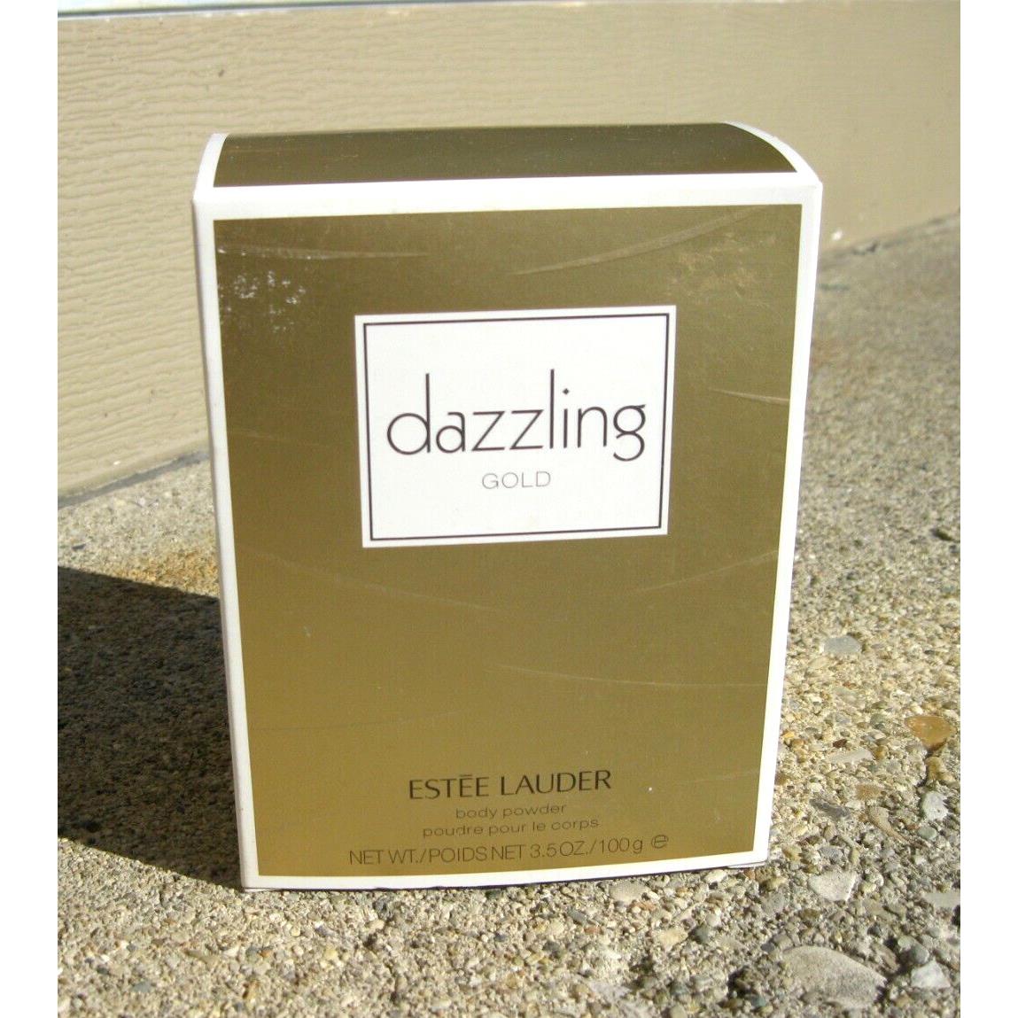 Estee Lauder Dazzling Gold Body Powder W/puff 3.5oz Htf