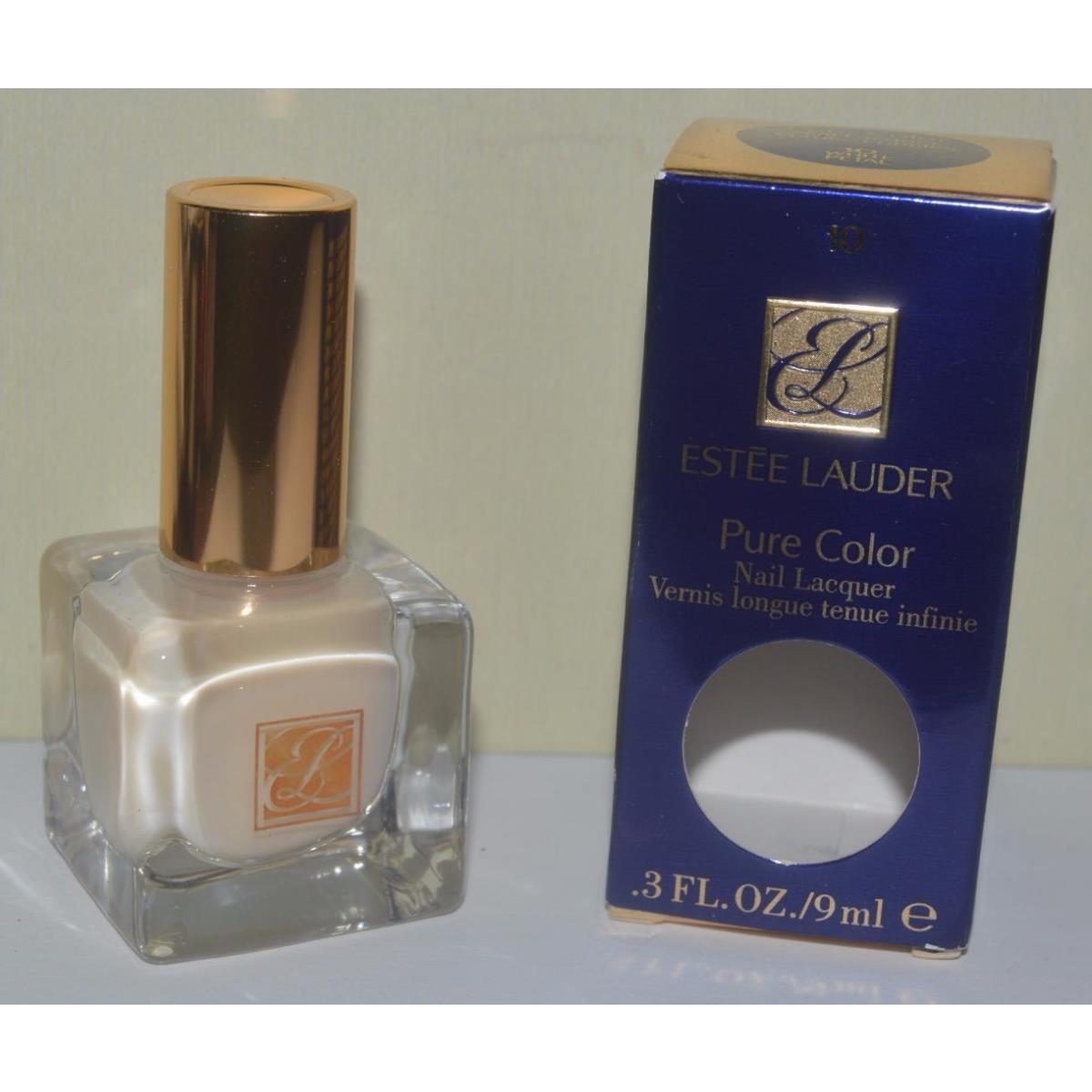 Estee Lauder White Petal 10 Pure Color Nail Lacquer Full Size Rare