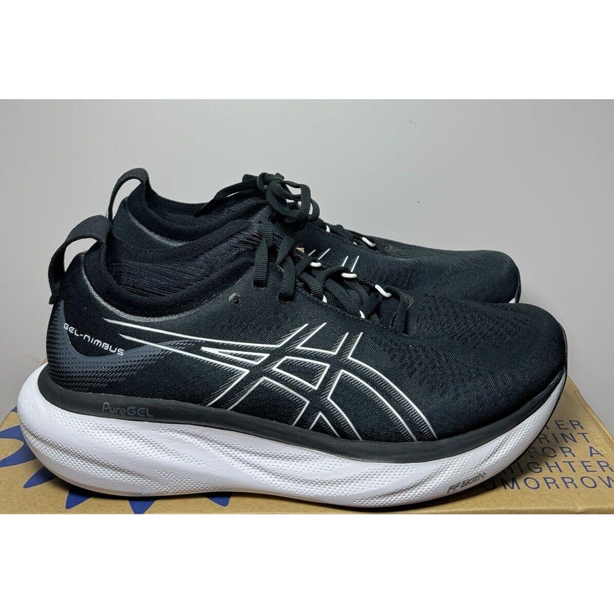 Asics Gel-nimbus 25 Black White 1011B547.001 Men`s Size 9.5