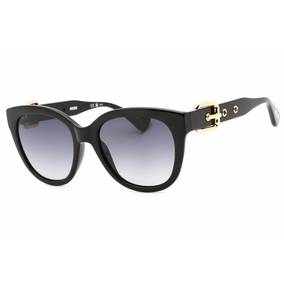 Moschino Women`s Sunglasses Black Plastic Full Rim Square Frame MOS143/S 0807 9O