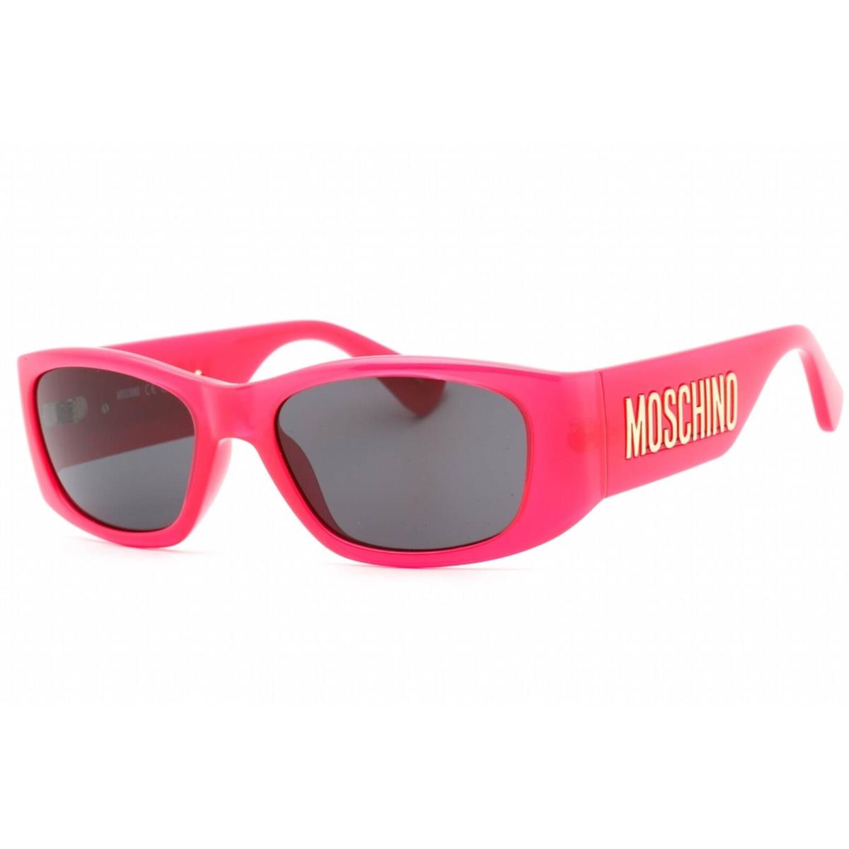 Moschino Women`s Sunglasses Fuchsia Plastic Full Rim Frame MOS145/S 0MU1 IR - Frame: Fuchsia, Lens: Grey