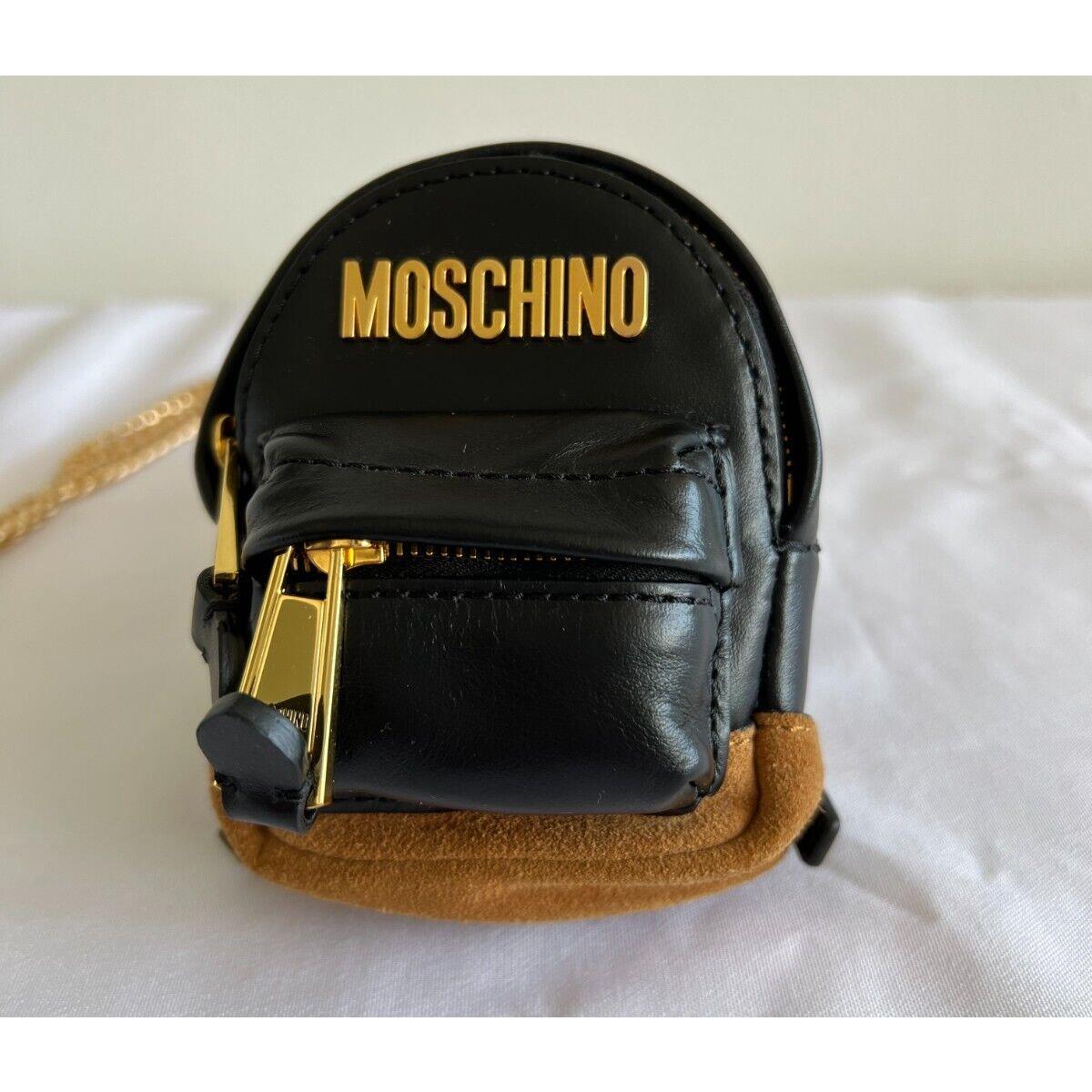 AW20 Moschino Couture Mini Leather Black Backpack/keychain/belt Bag/shoulder Bag