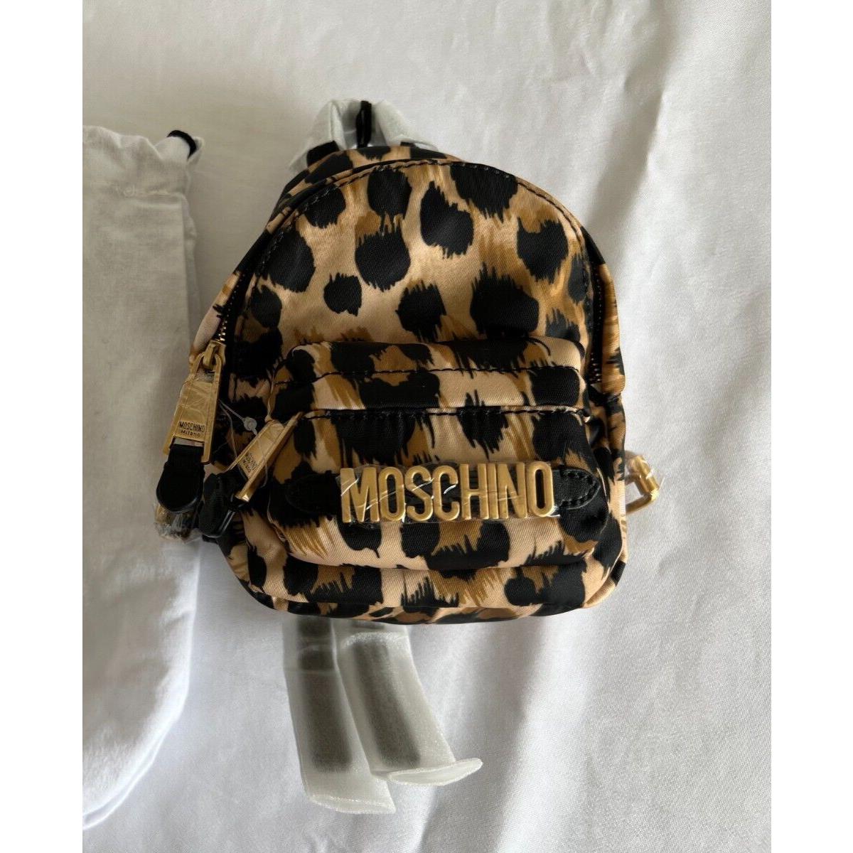 AW21 Moschino Couture Jeremy Scott Leopard Print Shoulder Bag Mini Backpack