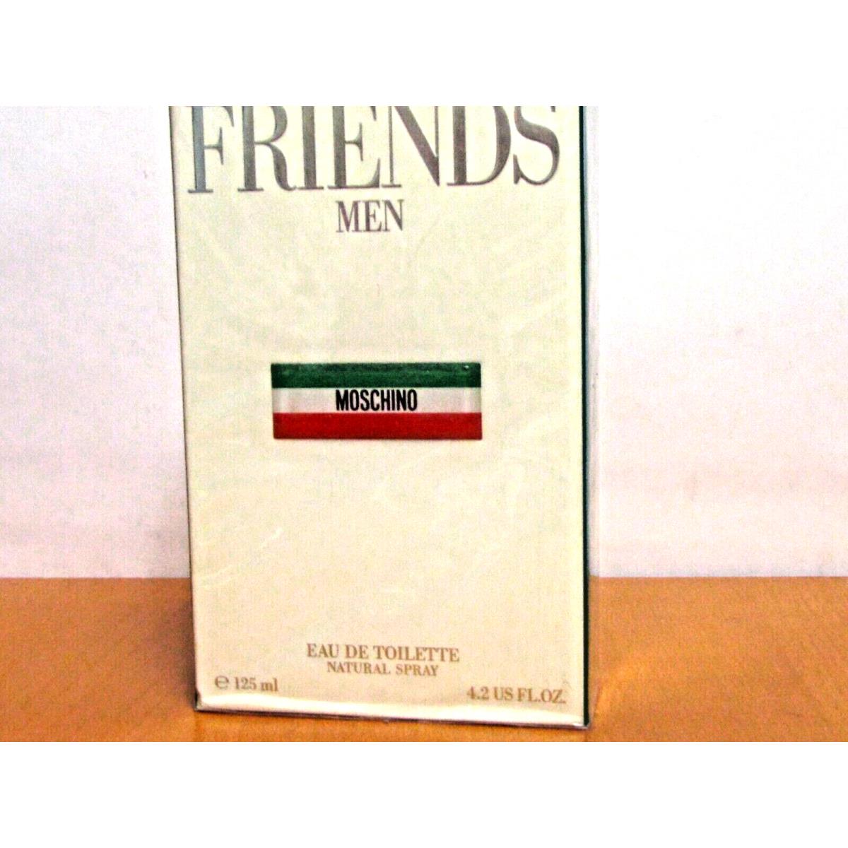 Friends Men By Moschino Men Cologne 4.2 oz / 125 ml Eau De Toilette Spray Seal