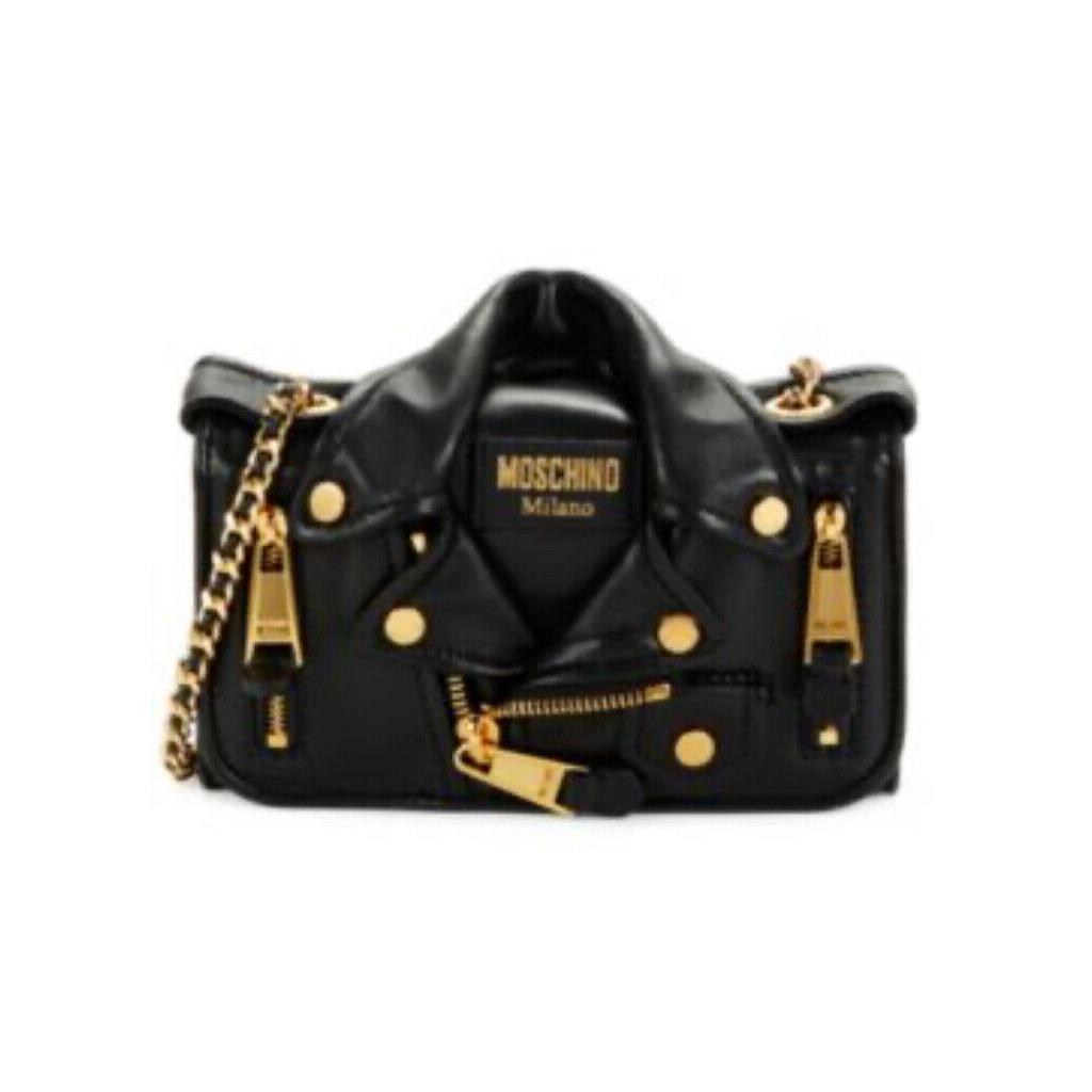 Moschino Studded Leather Crossbody Bag