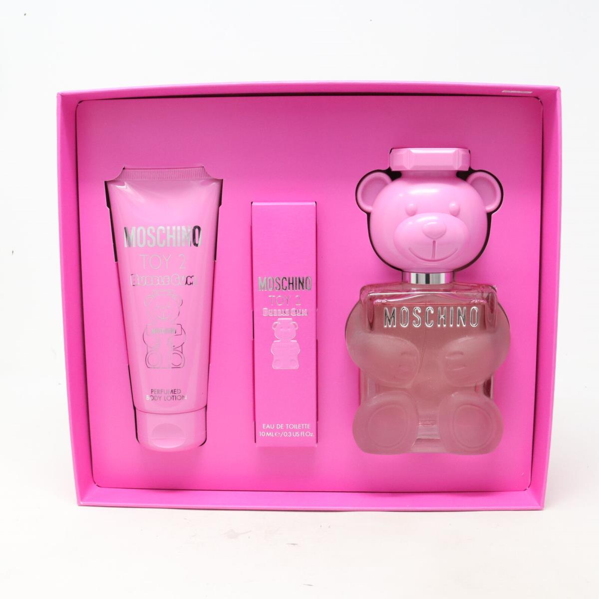 Moschino Toy 2 Bubble Gum Eau De Toilette 3-Pcs Set /