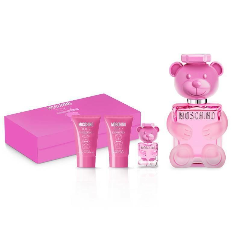 Moschino Toy 2 Bubble Gum 4 Pieces Set Women 3.4 oz Edt Spray Mini Lotion SG