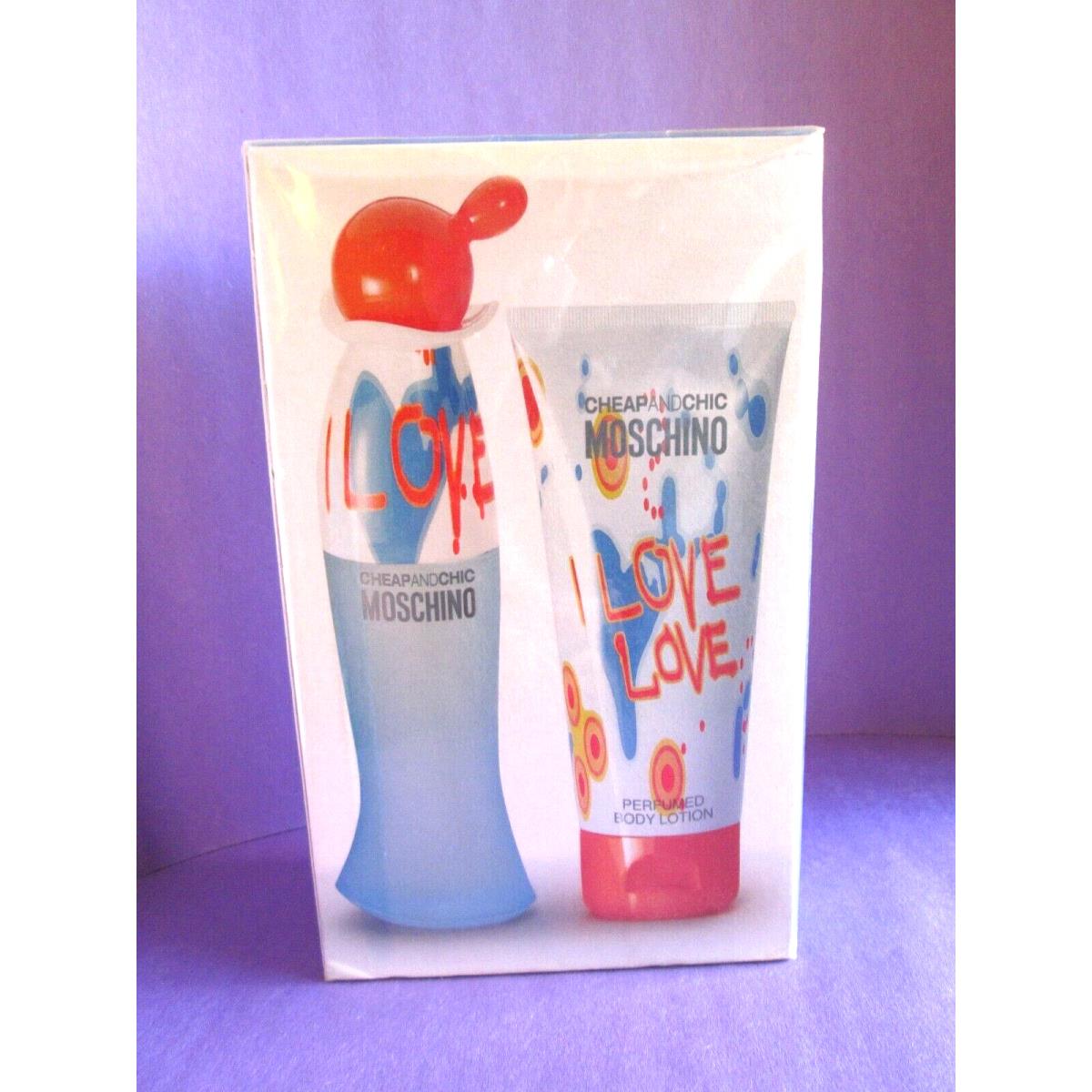 and Chic Moschino I Love Love Travel Set Eau de Toilette Body Lotion