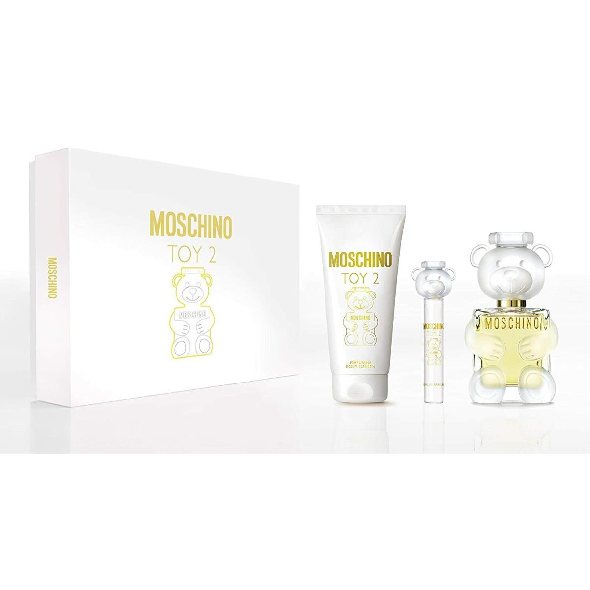 Toy 2 by Moschino 3PC Set - 3.4 Edp + 6.8 B/l + 0.30 Travel Spray For Women